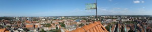 Panorama von Glockenturm der Marienkirche