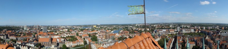Panorama von Glockenturm der Marienkirche