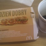 Frühstück bei McDonals in Polen