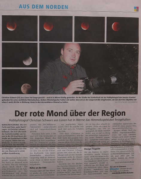 Ruhr Nachrichten (Lokalteil Lünen), 29.09.2015