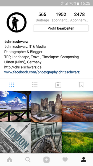 Mein Instagram Profil