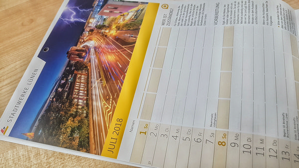Titelbild zum Artikel Stadtwerke Lünen – Kalender 2018