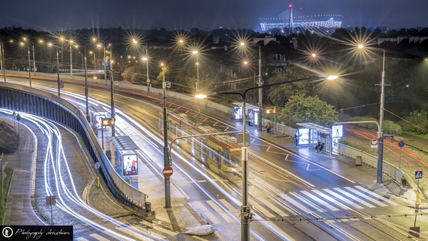 Viele Trams sind in der polnischen Hauptstadt unterwegs